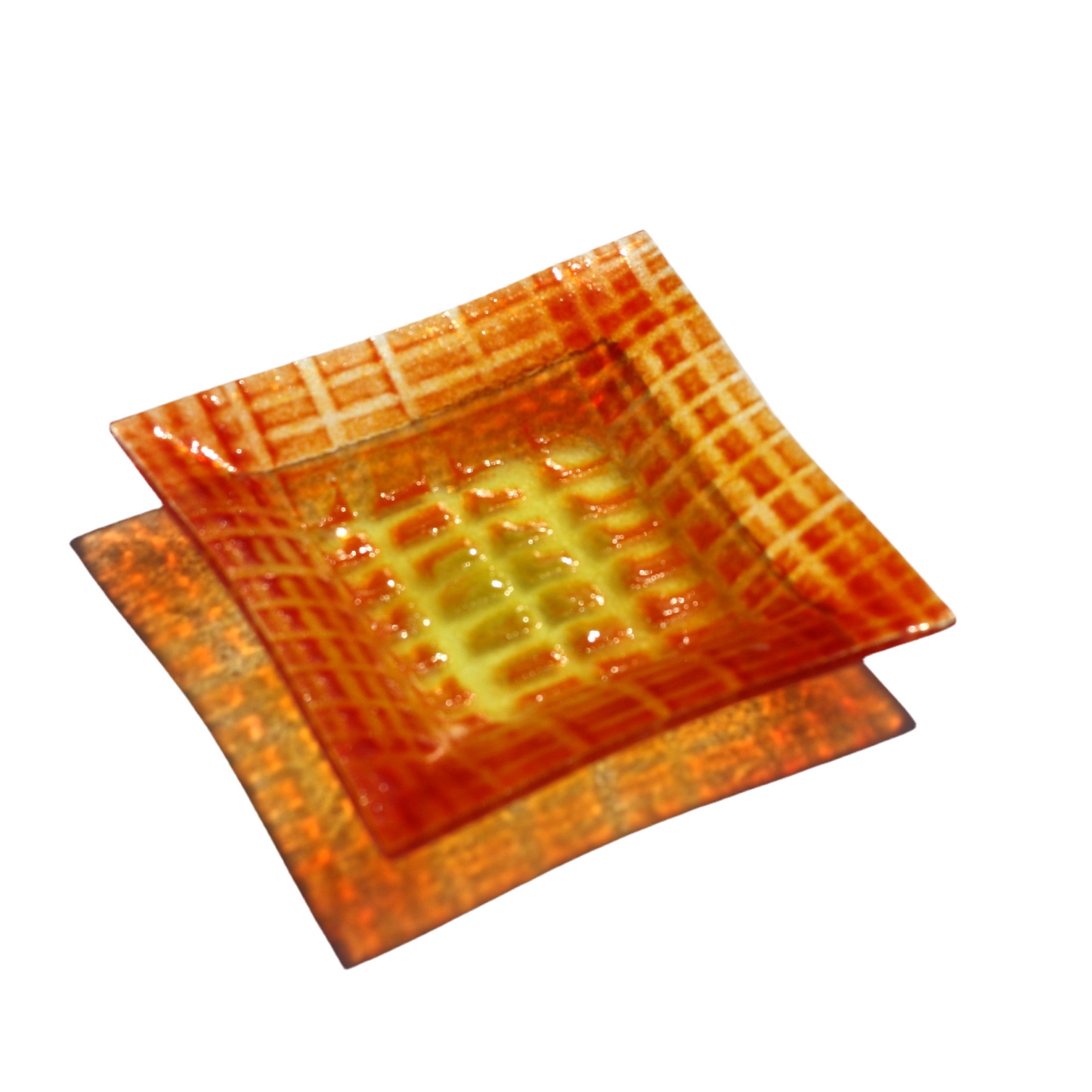Squares Dish Orange