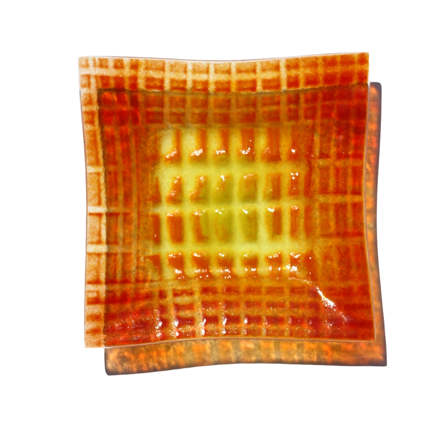 Squares Dish Orange