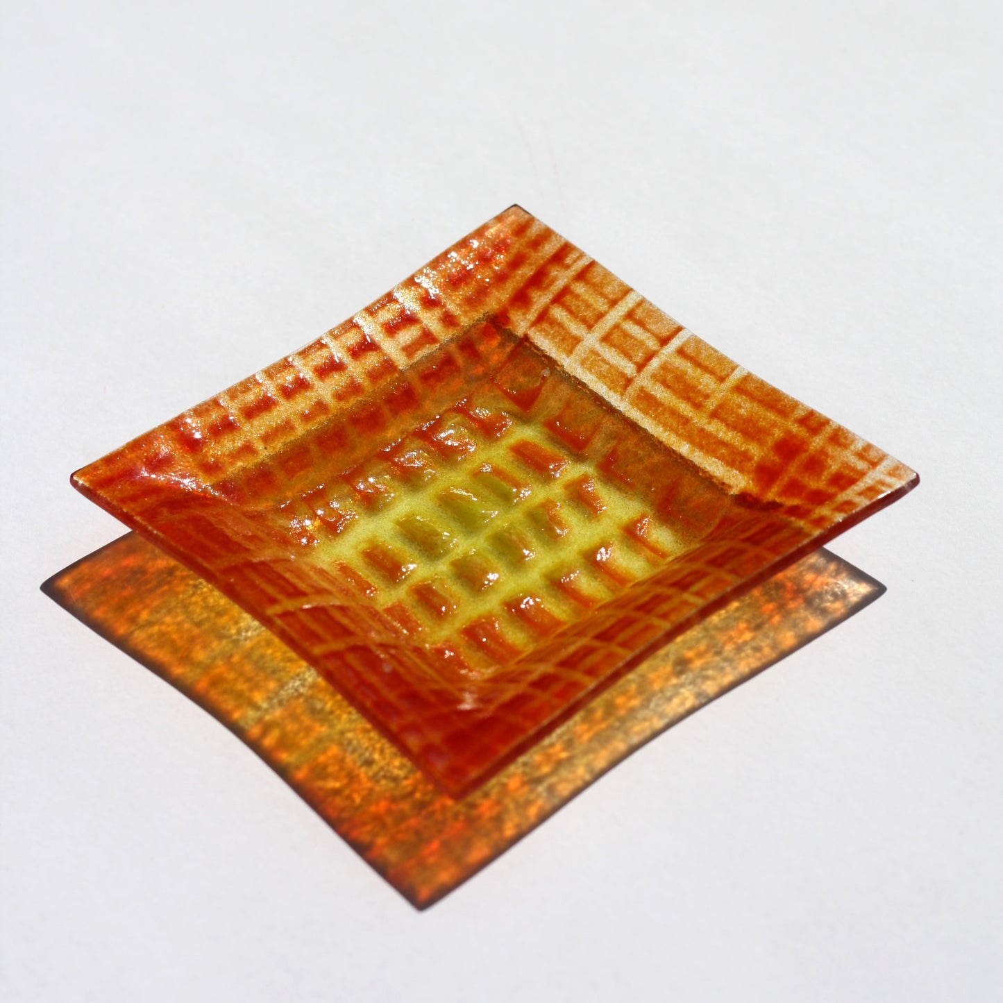 Squares Dish Orange