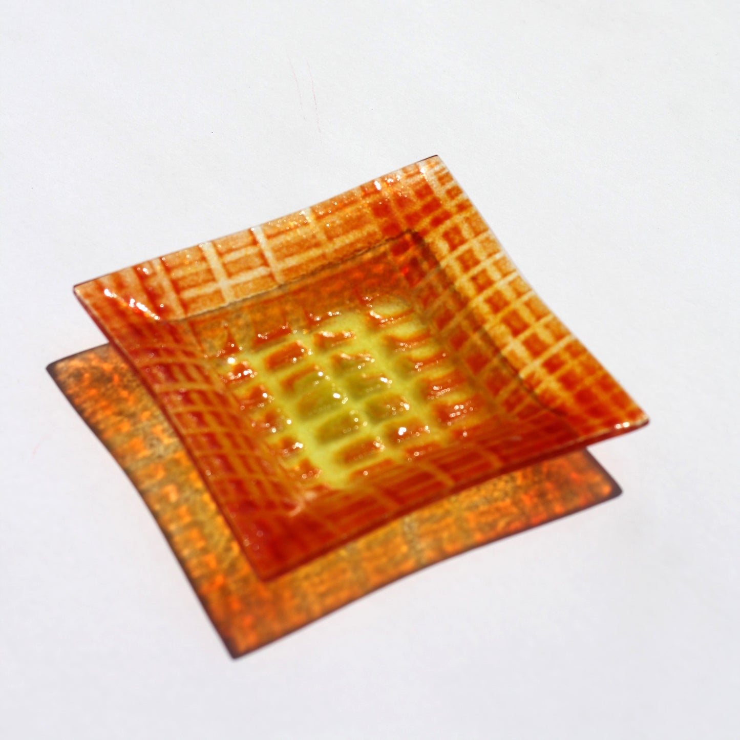 Squares Dish Orange