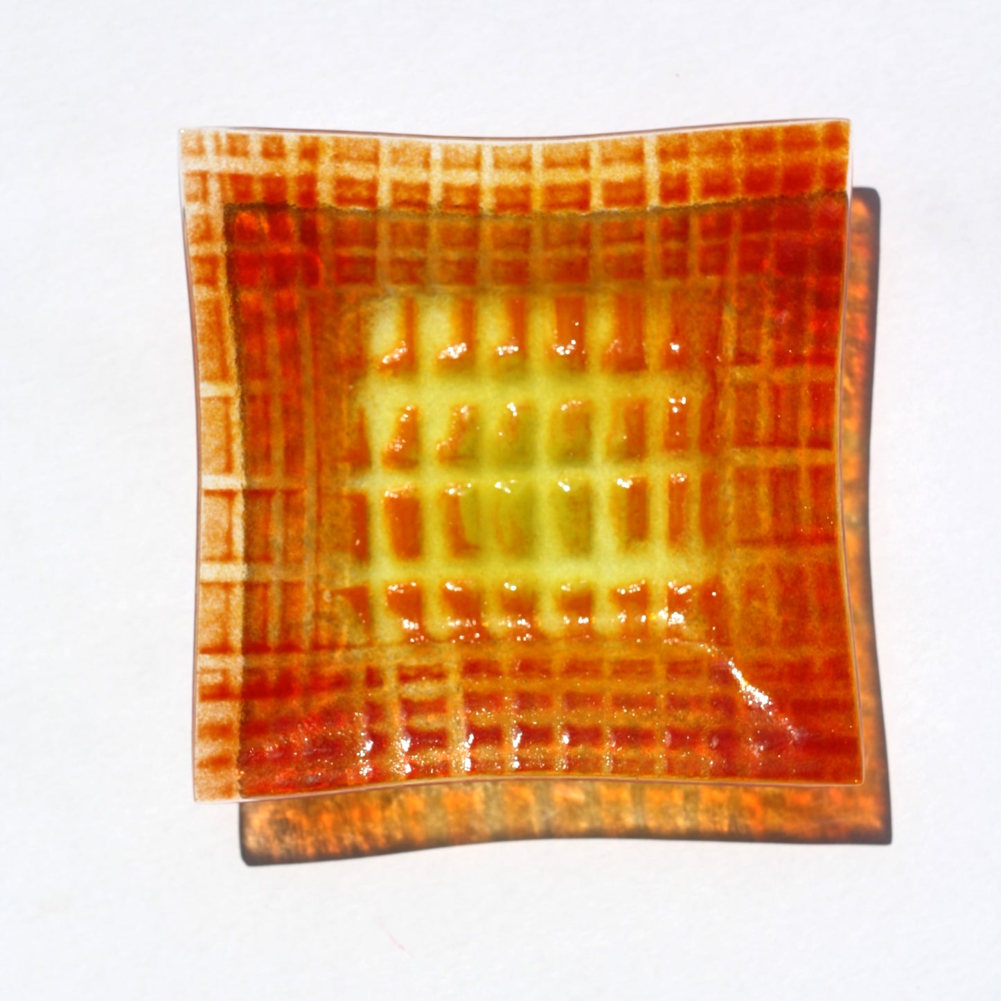 Squares Dish Orange